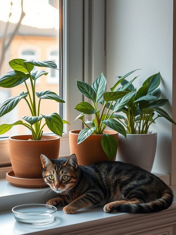 watching cat after plant ingestion act fast