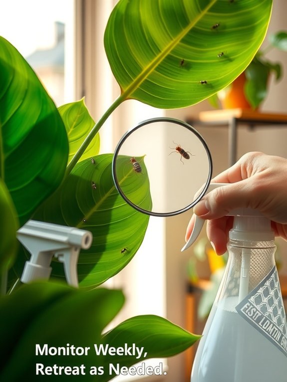 weekly pest monitoring and 7 10 day retreats