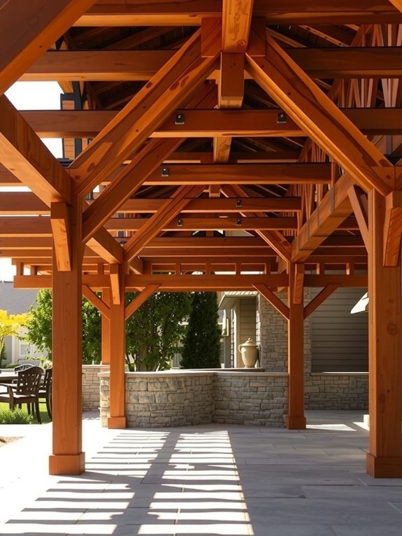 wood a frame pergolas durable customizable cedar