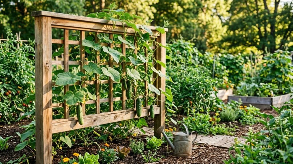 best cucumber trellis options 2026