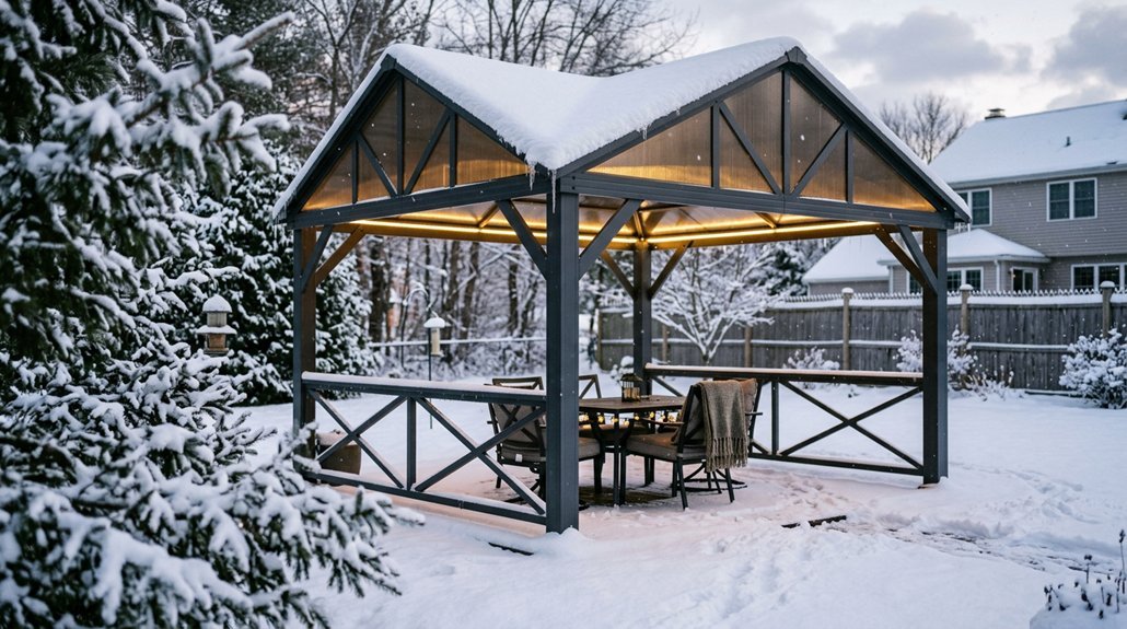 best gazebos for snow loads