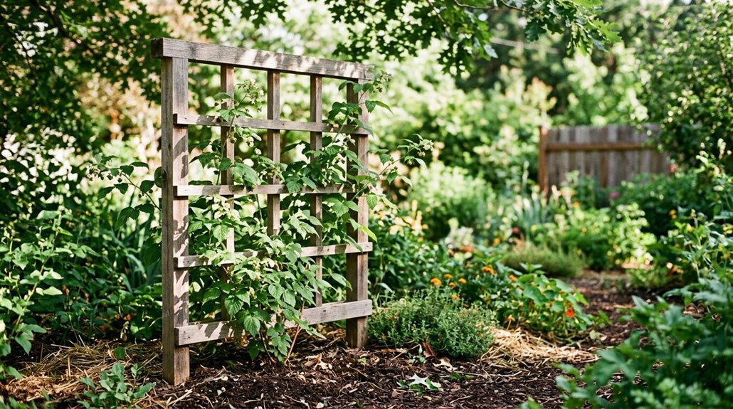 eight raspberry trellises for 2026