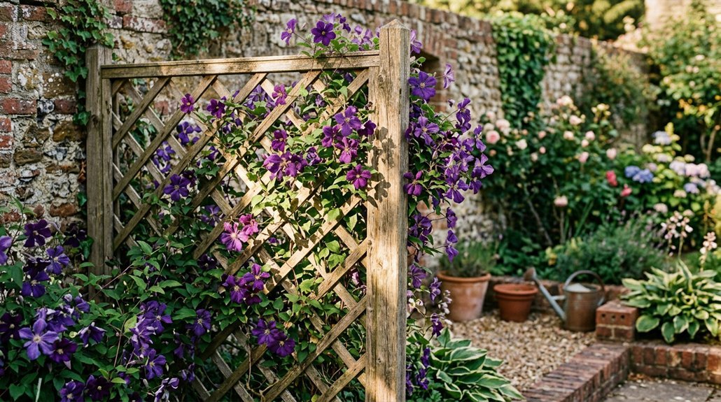 five best climbing plants on trellis